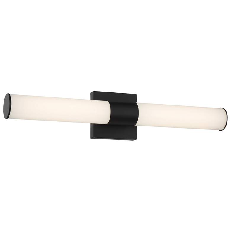 Image 1 Minka-Lavery Vantage 24" Wide LED Black Bath Wall Sconce