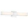 1_Minka Lavery Vantage 24" Wide White and Chrome LED Bath Light