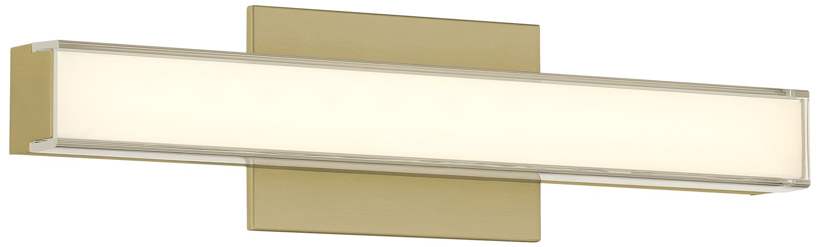 Minka Lavery Vantage 5CCT LED 18-in Ashen Brass Vanity Light with Shade