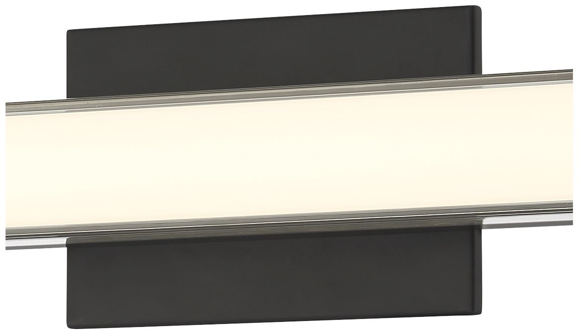 Image 3 Minka Lavery Vantage 5CCT LED 30-in Coal Black Vanity Light with Shade more views