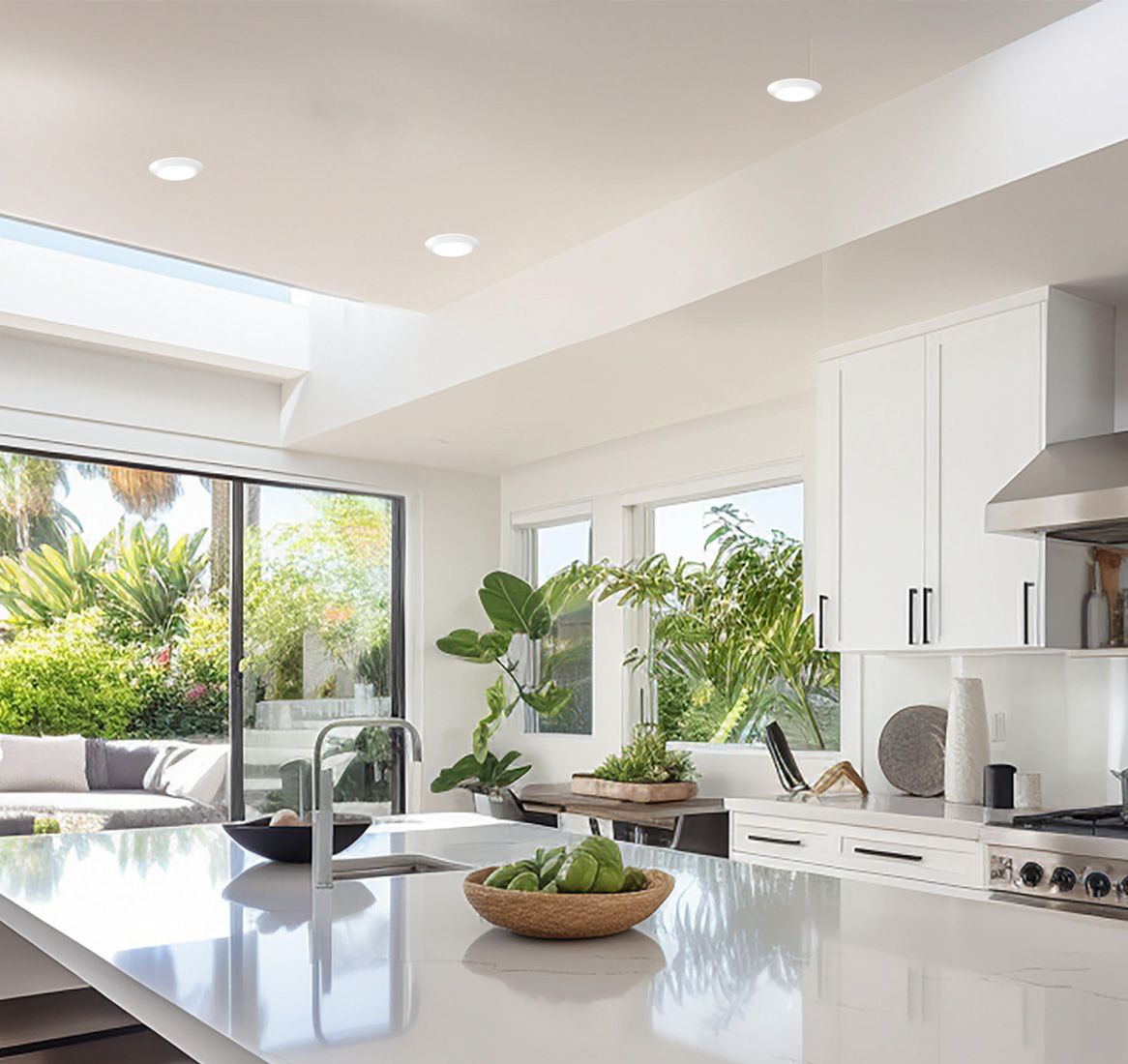 Image 2 Minka-Lavery Vantage 7.5-inch LED White Flush Mount more views
