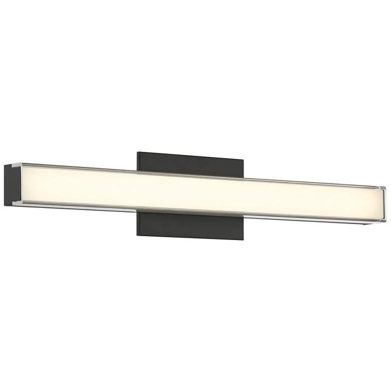 Image 1 Minka Lavery Vantage CCT 24-in Coal Black Vanity Light with Acrylic Shade
