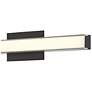 2_Minka Lavery Vantage CCT 24-in Coal Black Vanity Light with Acrylic Shade more views