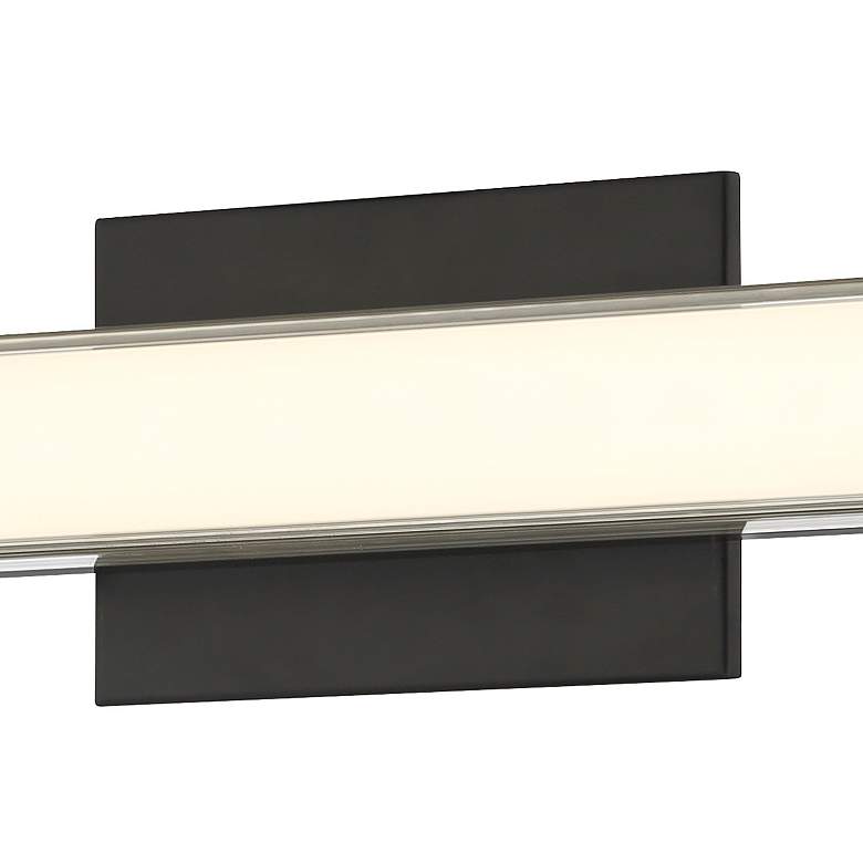 Image 3 Minka Lavery Vantage CCT 24-in Coal Black Vanity Light with Acrylic Shade more views