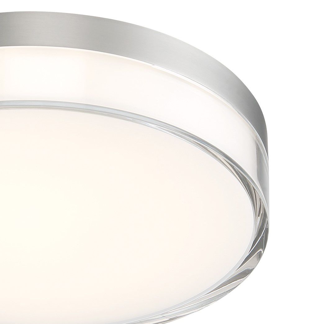Image 2 Minka Lavery Vantage LED 1-Light Brushed Nickel Flush Mount more views