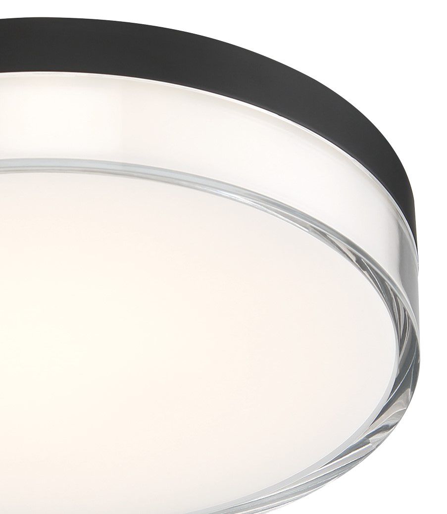 Image 3 Minka Lavery Vantage LED 1-Light Coal Flush Mount with Acrylic Lens more views
