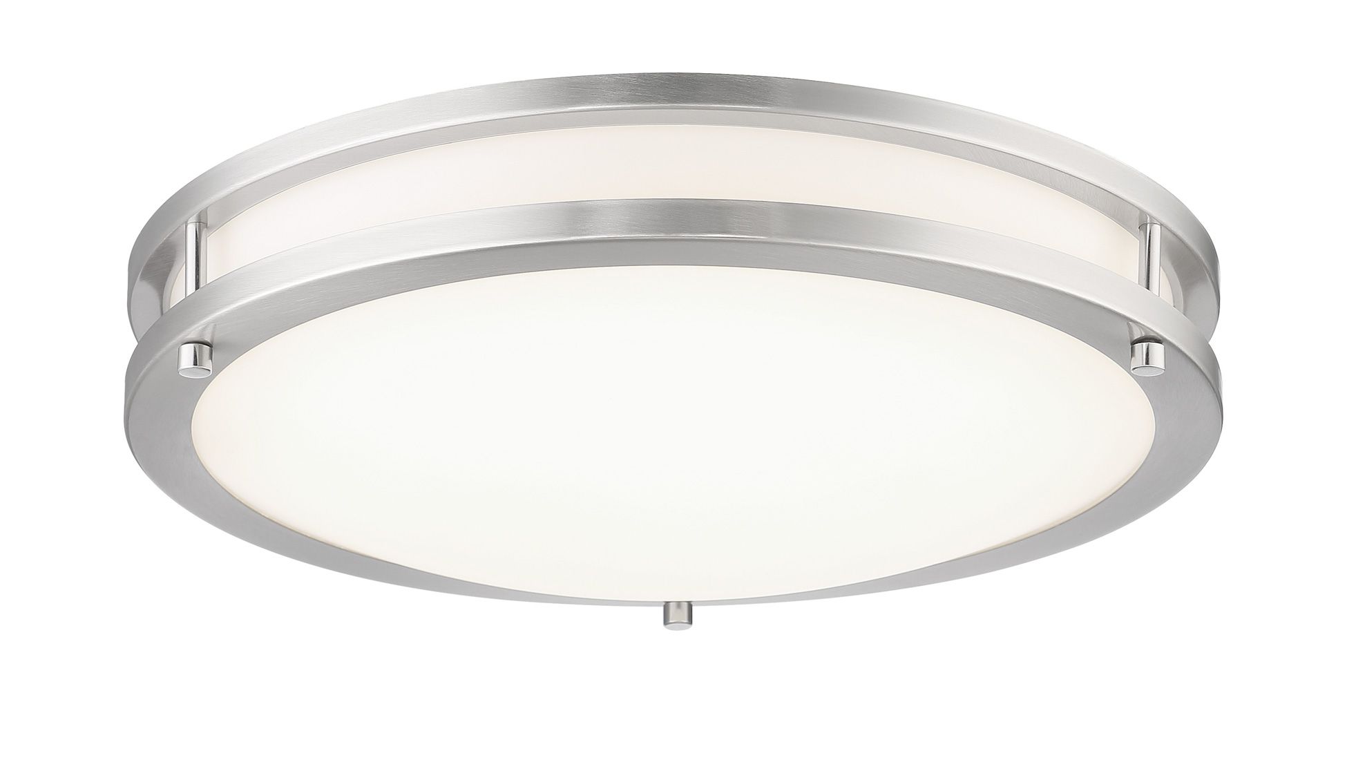 Thumbnail2 of Minka-Lavery Vantage LED 13.75-in Brushed Nickel Flush Mount more views