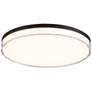 1_Minka Lavery Vantage LED 13-in Coal Black Flush Mount with Acrylic Shade