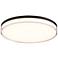 Minka Lavery Vantage LED 13-in Coal Black Flush Mount with Acrylic Shade