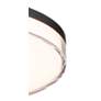 3_Minka Lavery Vantage LED 13-in Coal Black Flush Mount with Acrylic Shade more views