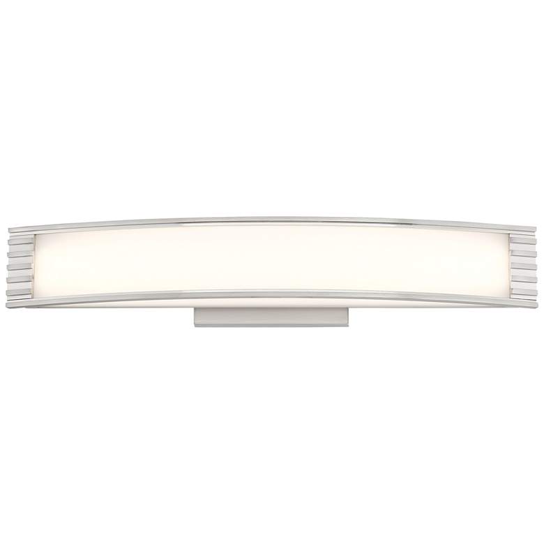Image 1 Minka Lavery Vantage LED 24-in Brushed Nickel Vanity Light with Shade