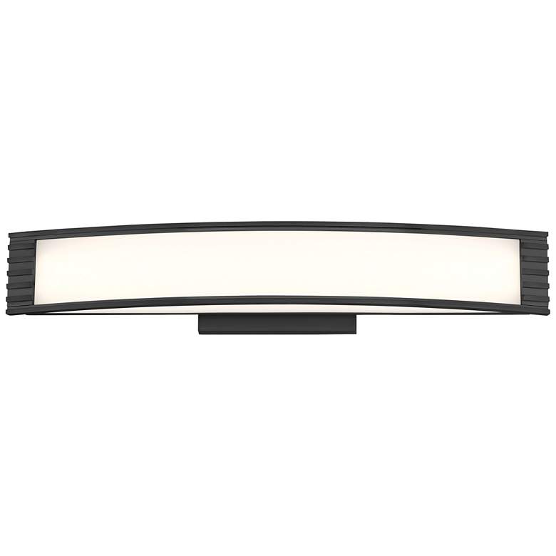 Image 1 Minka Lavery Vantage LED 24-in Coal Black Vanity Light with Acrylic Shades