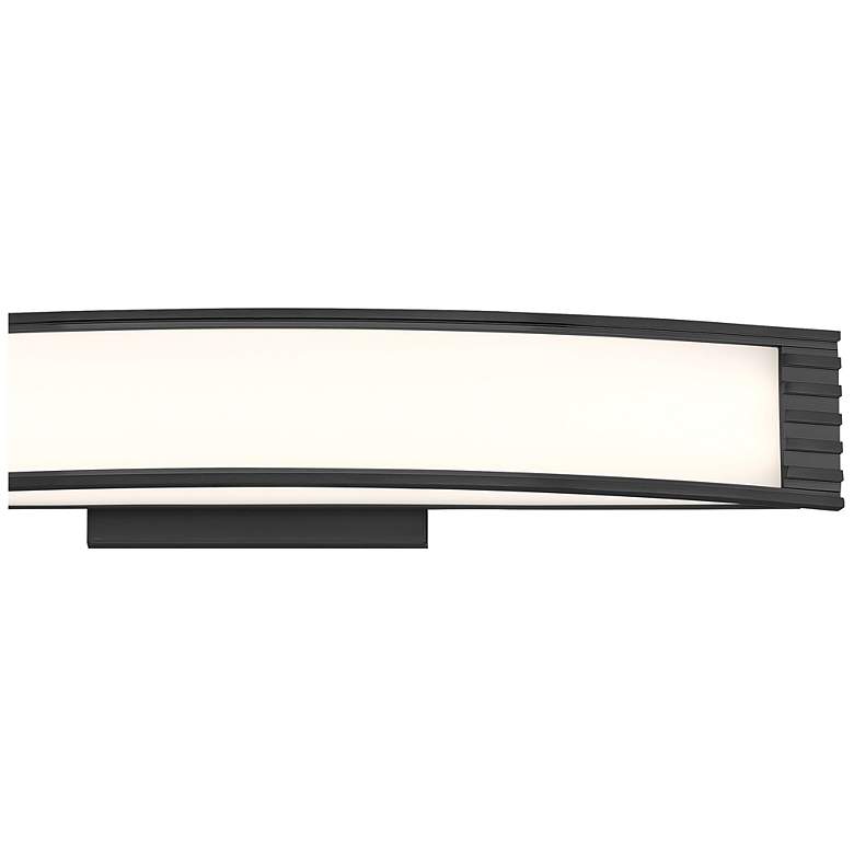 Image 2 Minka Lavery Vantage LED 24-in Coal Black Vanity Light with Acrylic Shades more views