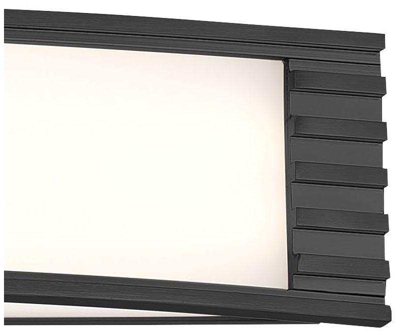 Image 3 Minka Lavery Vantage LED 24-in Coal Black Vanity Light with Acrylic Shades more views