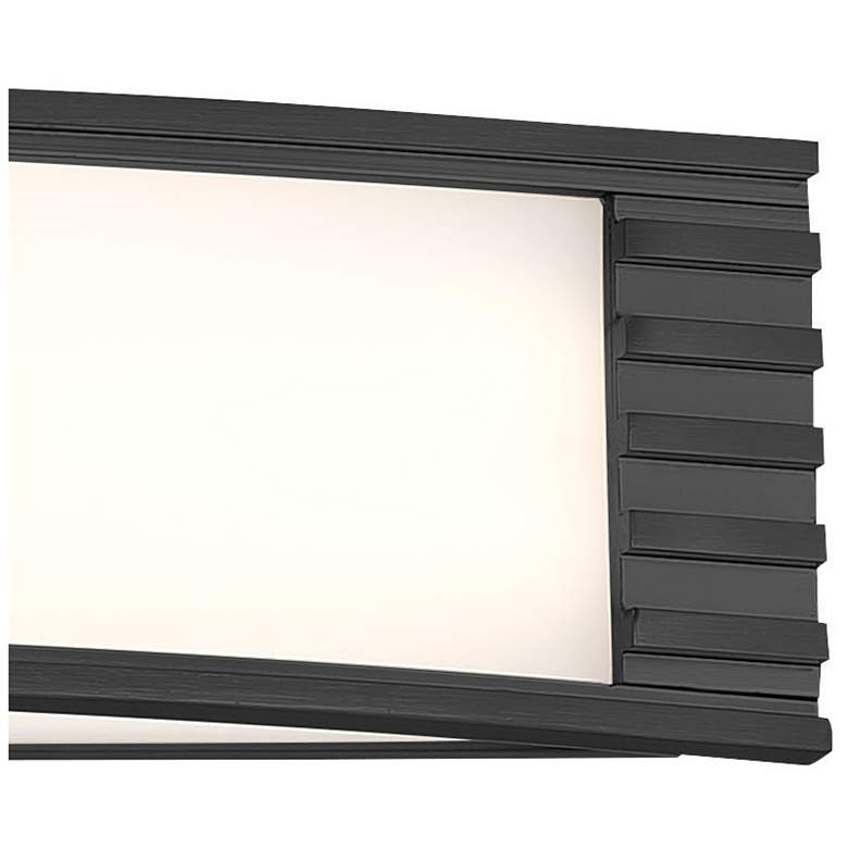 Image 3 Minka Lavery Vantage LED 24-in Coal Black Vanity Light with Acrylic Shades more views