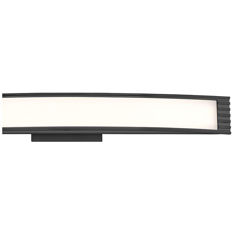 Image 2 Minka Lavery Vantage LED 32-in Coal Black Vanity Light with Acrylic Shades more views