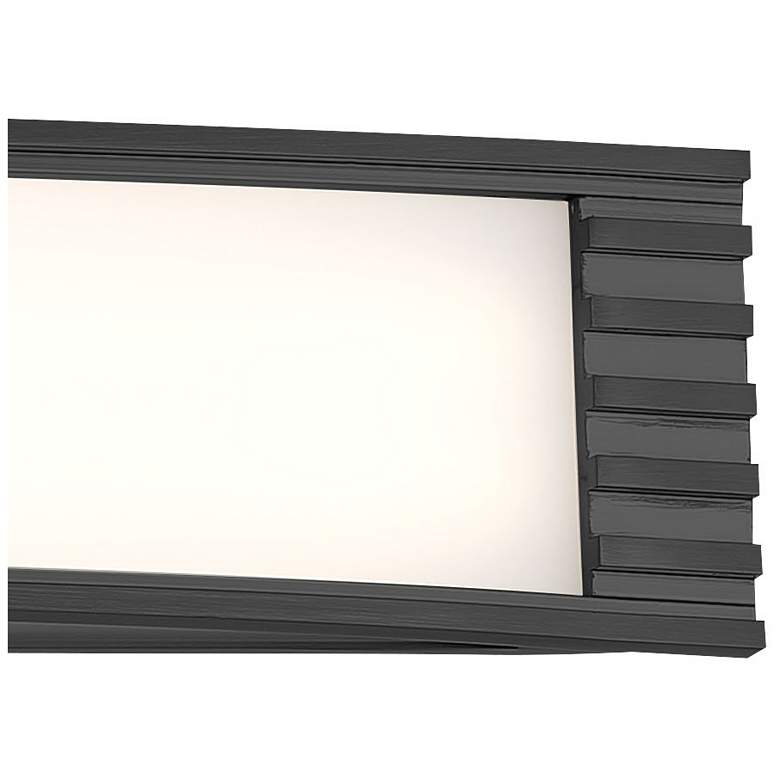 Image 3 Minka Lavery Vantage LED 32-in Coal Black Vanity Light with Acrylic Shades more views