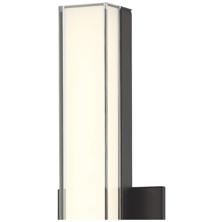 Image 2 Minka Lavery Vantage LED 4.75-in Coal Black Vanity Light with Clear Shade more views