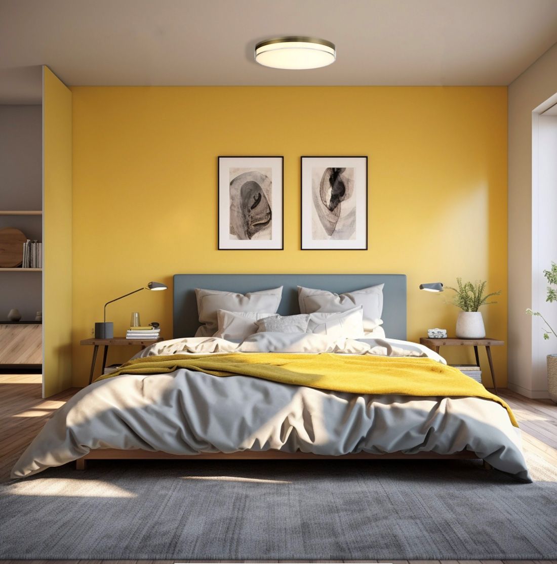 Image 5 Minka-Lavery Vantage LED Ashen Brass Flush Mount more views