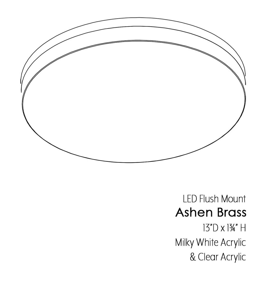 Image 6 Minka-Lavery Vantage LED Ashen Brass Flush Mount more views