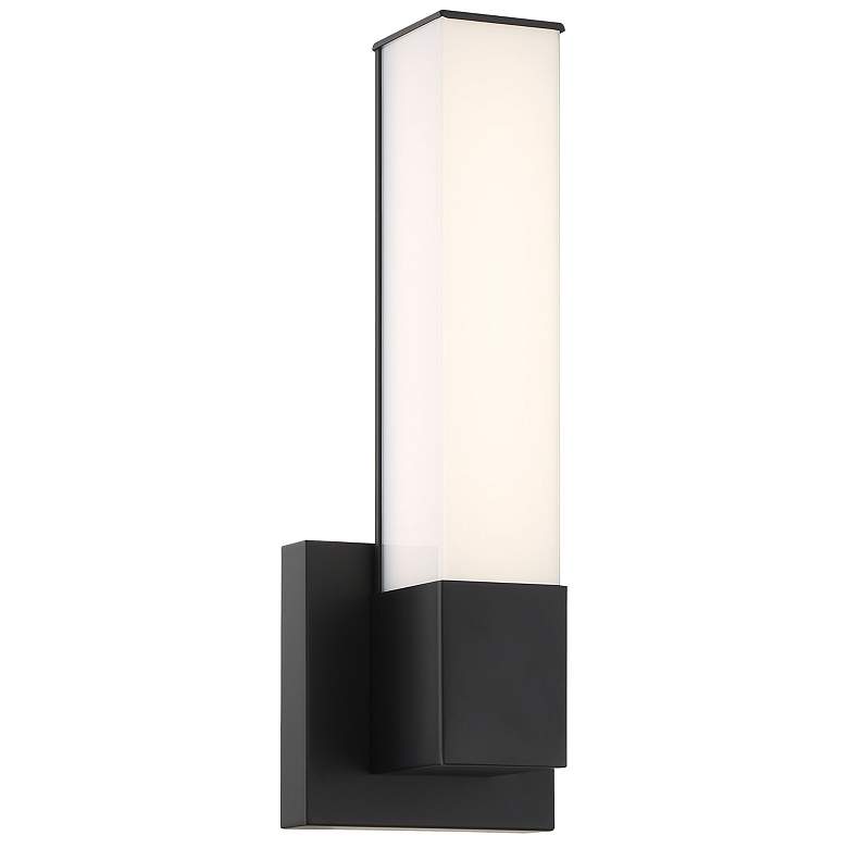 Image 1 Minka-Lavery Vantage LED Black 14-inch Square Wall Sconce