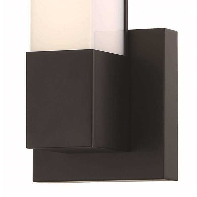 Image 3 Minka-Lavery Vantage LED Black 14-inch Square Wall Sconce more views