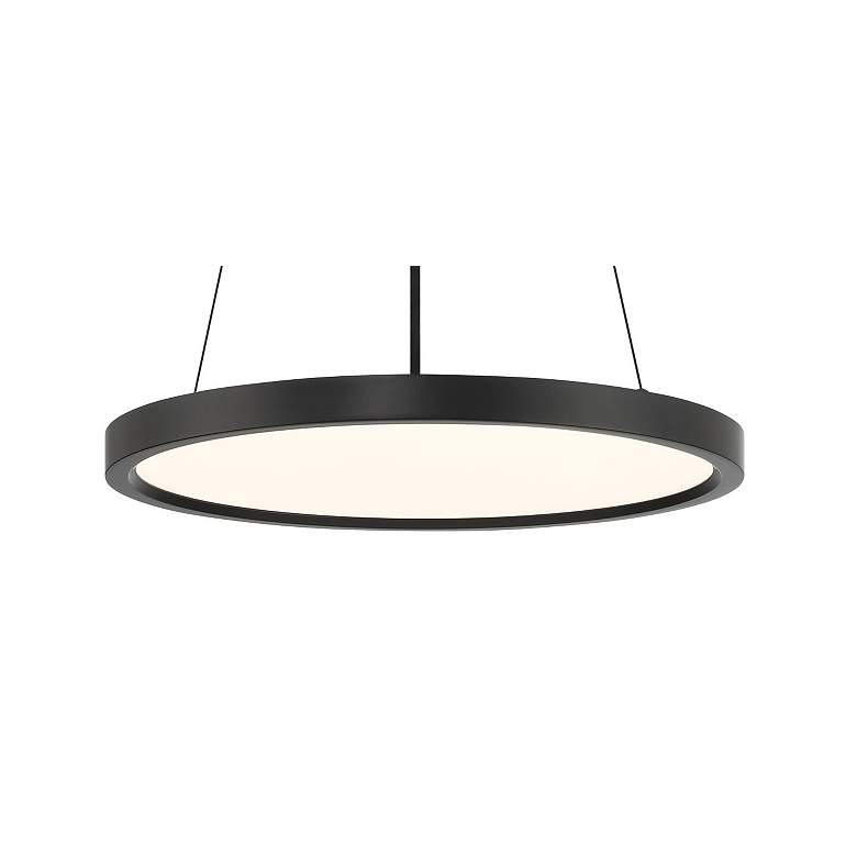 Image 2 Minka Lavery Vantage LED Black Pendant with White Acrylic Diffuser more views