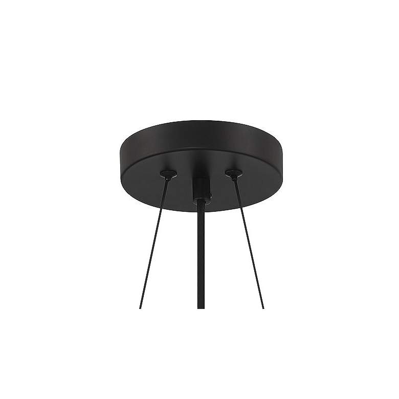 Image 3 Minka Lavery Vantage LED Black Pendant with White Acrylic Diffuser more views