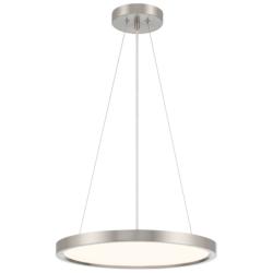 Minka Lavery  Vantage LED Brushed Nickel Pendant with White Diffuser