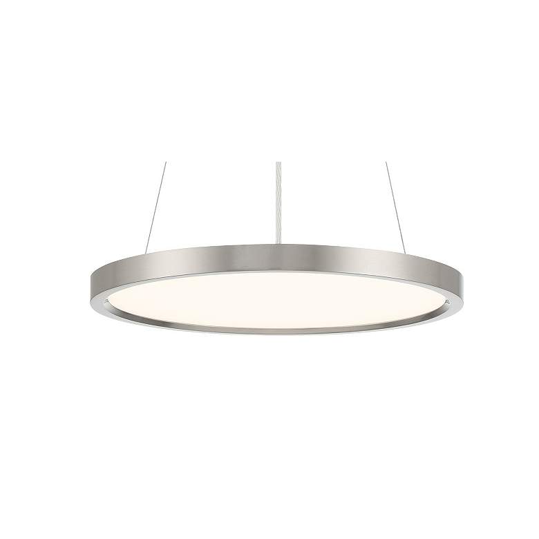 Image 2 Minka Lavery Vantage LED Brushed Nickel Pendant with White Diffuser more views