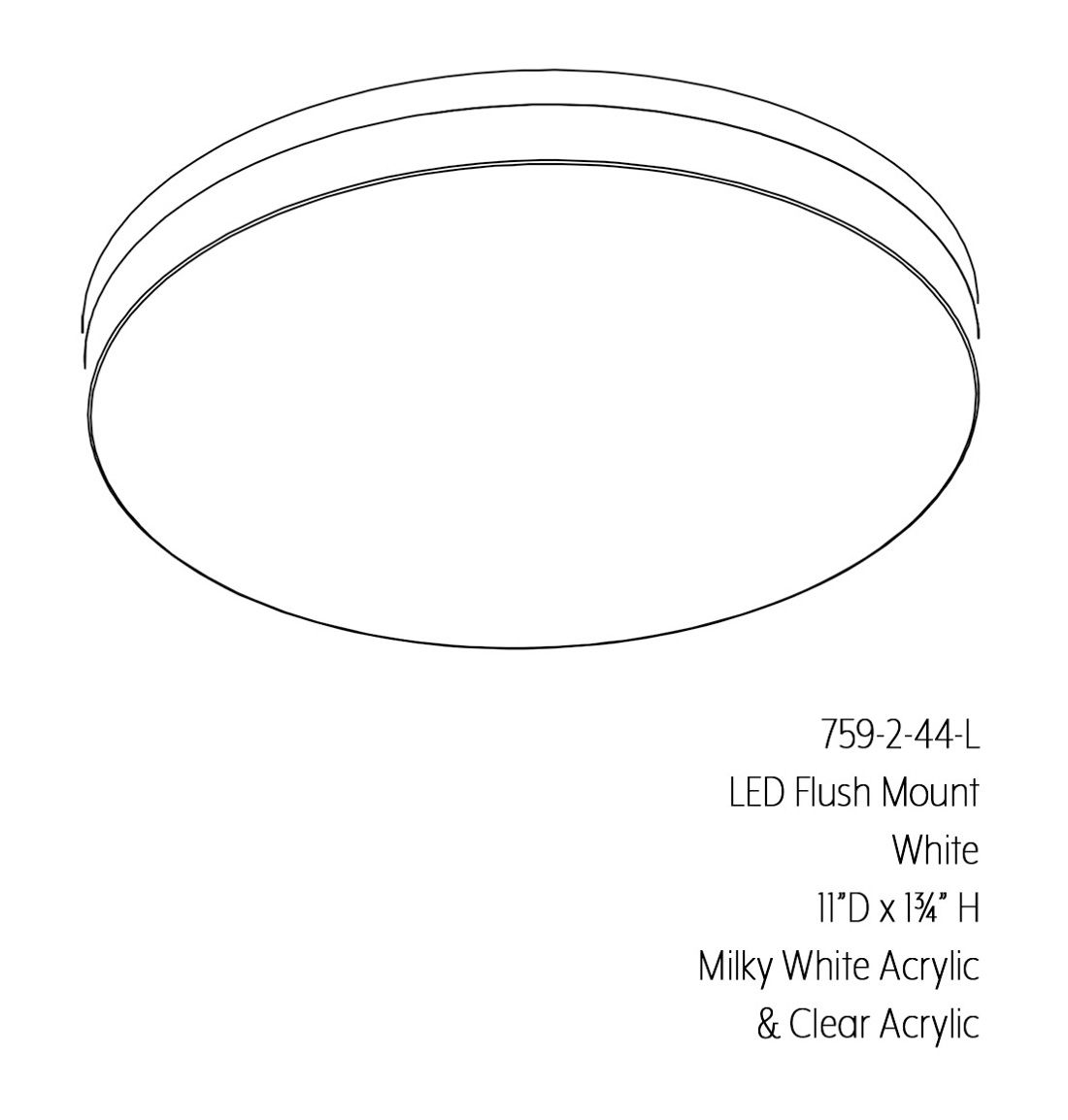 Image 5 Minka-Lavery Vantage LED White Flush Mount more views