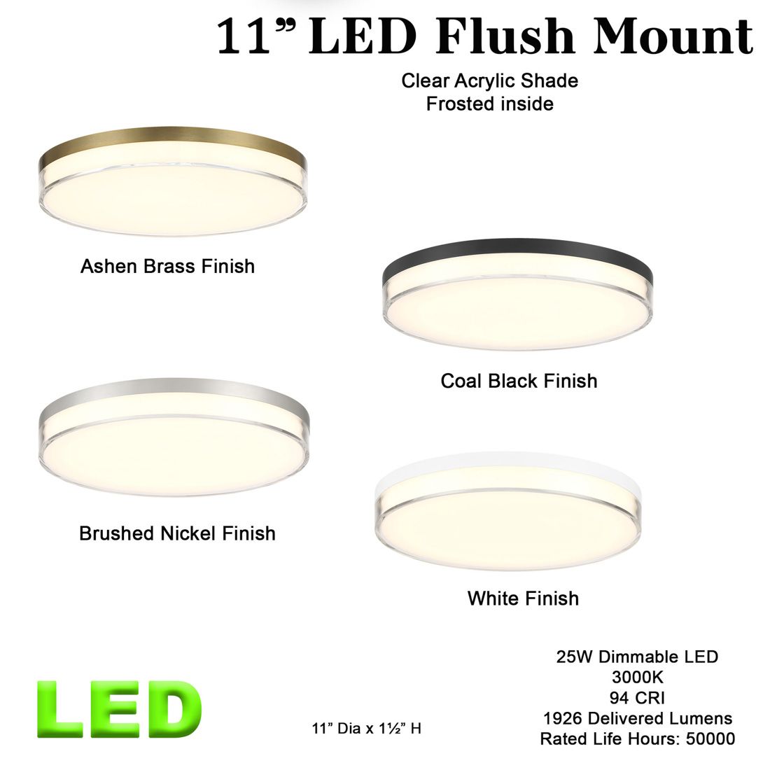 Image 6 Minka-Lavery Vantage LED White Flush Mount more views