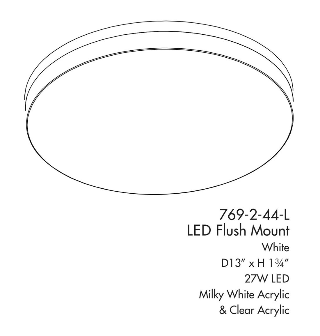 Image 5 Minka-Lavery Vantage LED White Flush Mount more views