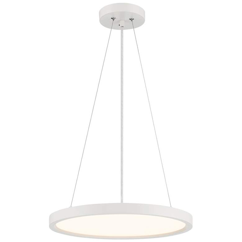 Image 1 Minka Lavery Vantage LED White Pendant with White Acrylic Diffuser