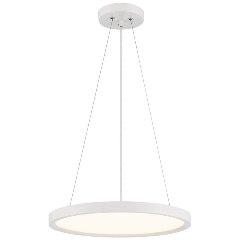 Image 1 Minka Lavery  Vantage LED White Pendant with White Acrylic Diffuser