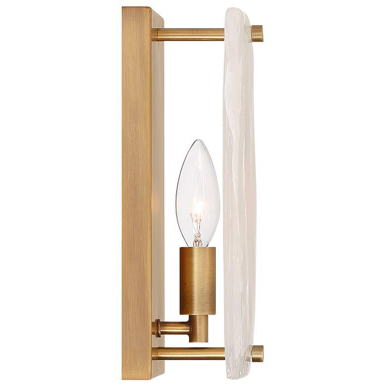 Image 3 Minka Lavery Veil 1-Light 5-in Legacy Brass Indoor Wall Sconce more views
