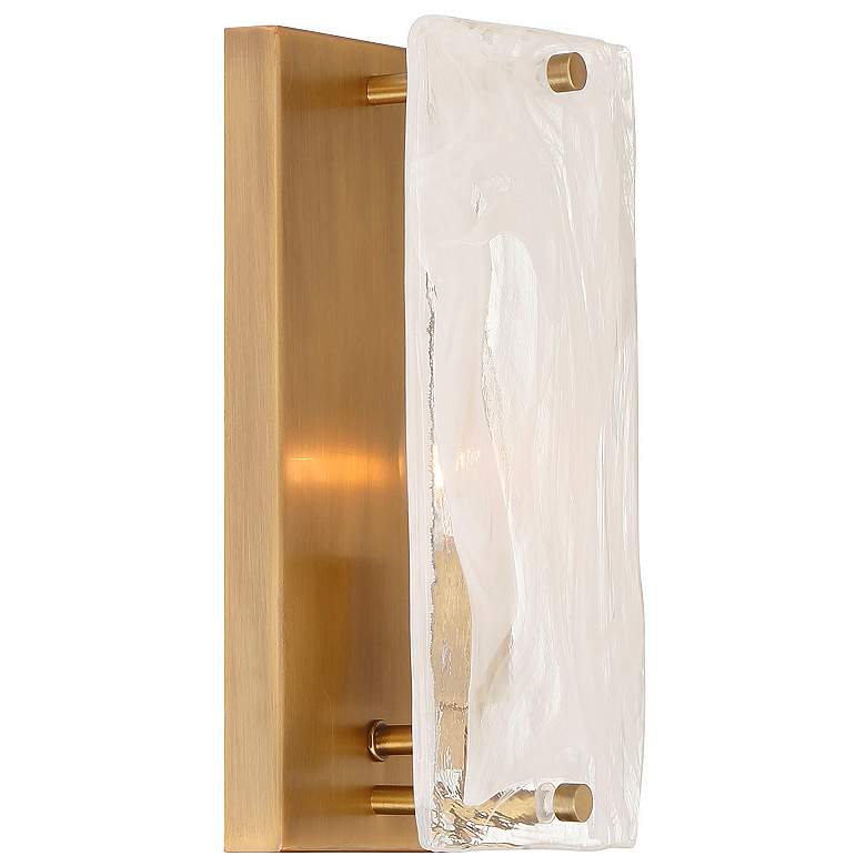 Image 5 Minka Lavery Veil 1-Light 5-in Legacy Brass Indoor Wall Sconce more views
