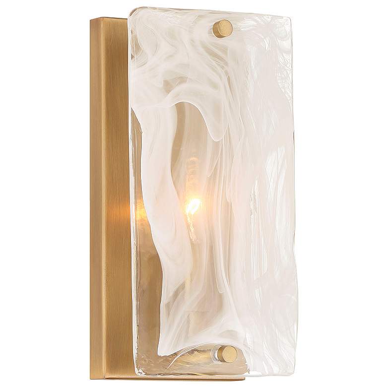 Image 6 Minka Lavery Veil 1-Light 5-in Legacy Brass Indoor Wall Sconce more views