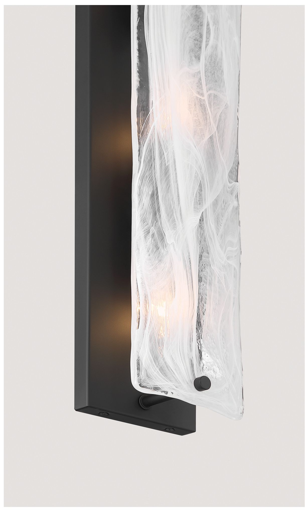 Image 7 Minka Lavery Veil 3-Light 4.75-in Dark Matte Black Vanity Light with Shade more views