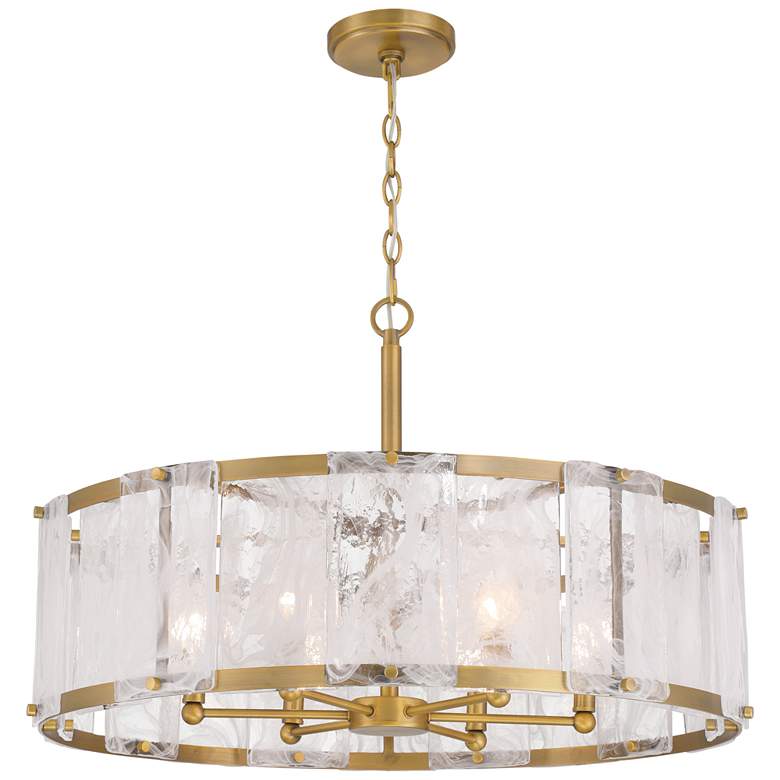 Image 1 Minka-Lavery Veil 6-Light 28-in Legacy Brass Indoor Pendant