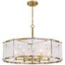1_Minka-Lavery Veil 6-Light 28-in Legacy Brass Indoor Pendant