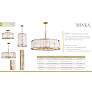 6_Minka-Lavery Veil 6-Light 28-in Legacy Brass Indoor Pendant more views