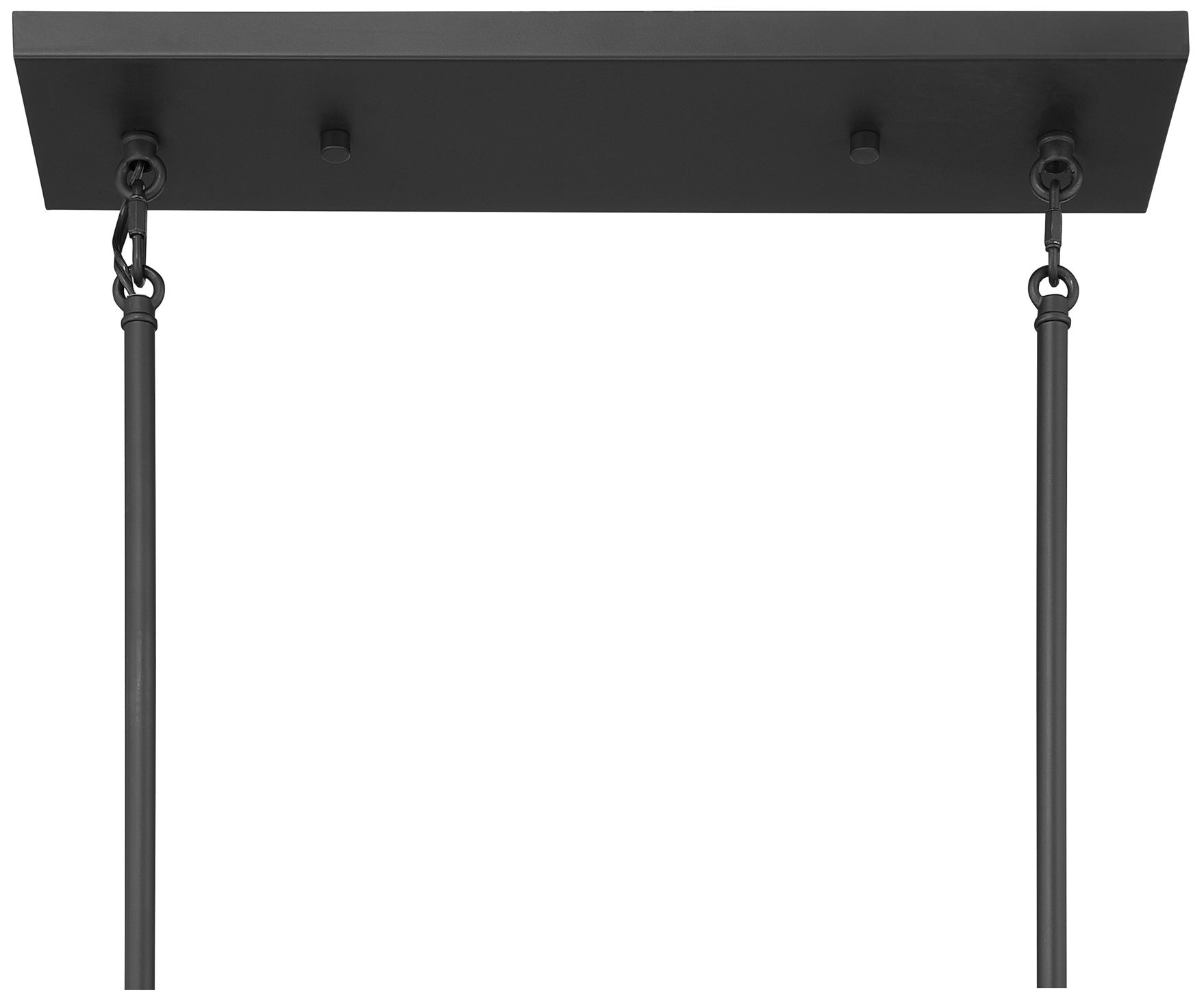Minka Lavery Veil 6-Light 48-in Dark Matte Black Linear Chandelier