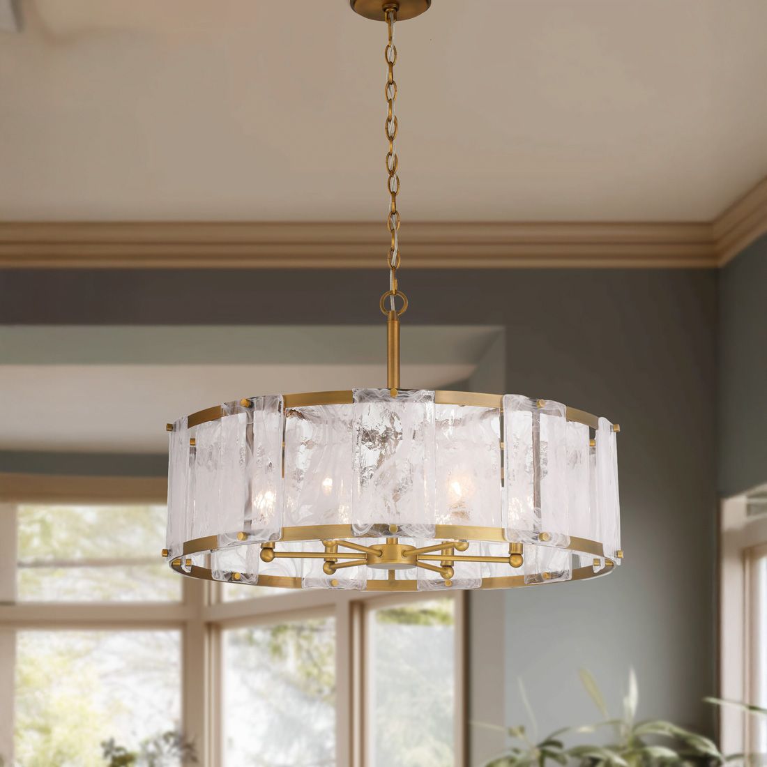 Minka Lavery Veil Brass - Antique Brass Collection