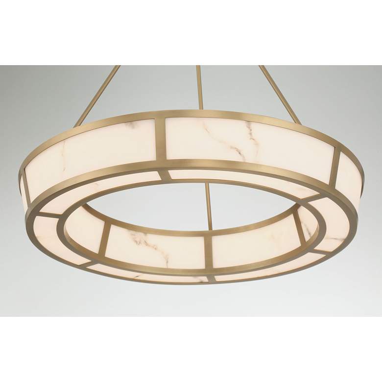 Image 3 Minka-Lavery Velaris LED 24-in Legacy Brass Indoor Pendant more views