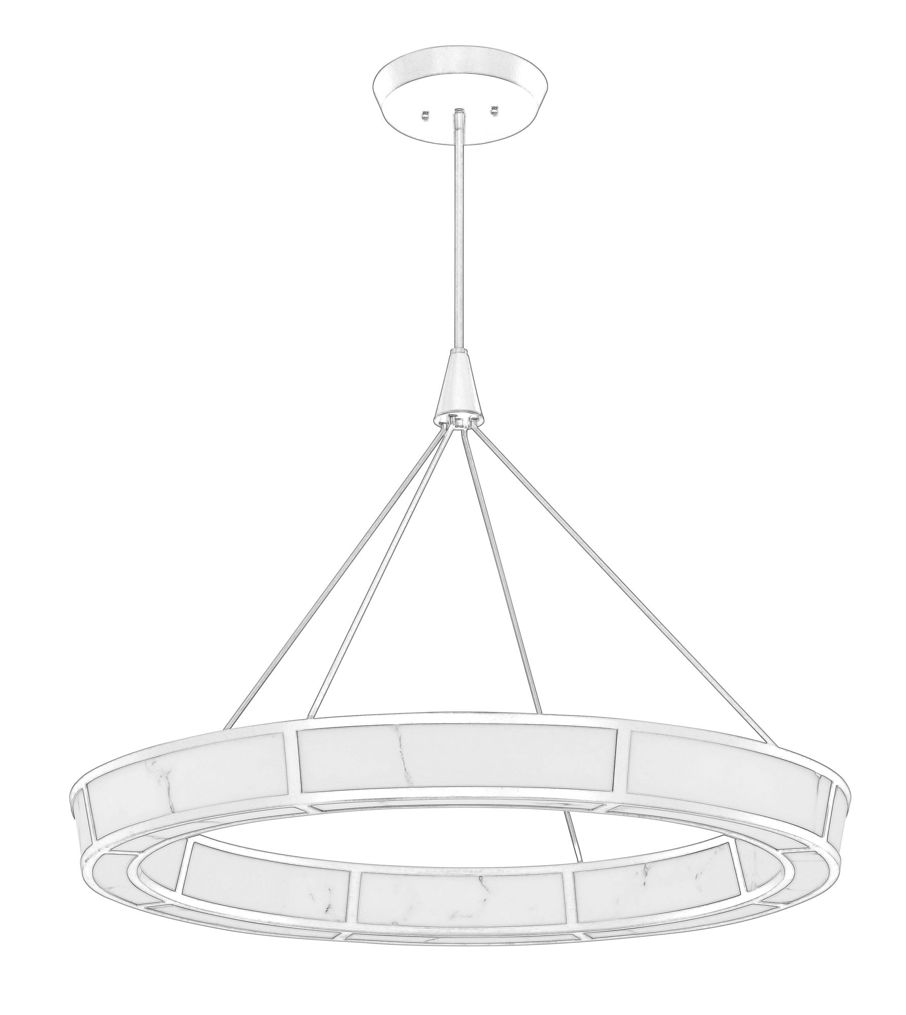 Image 6 Minka-Lavery Velaris LED 36.25-in Legacy Brass Indoor Pendant more views