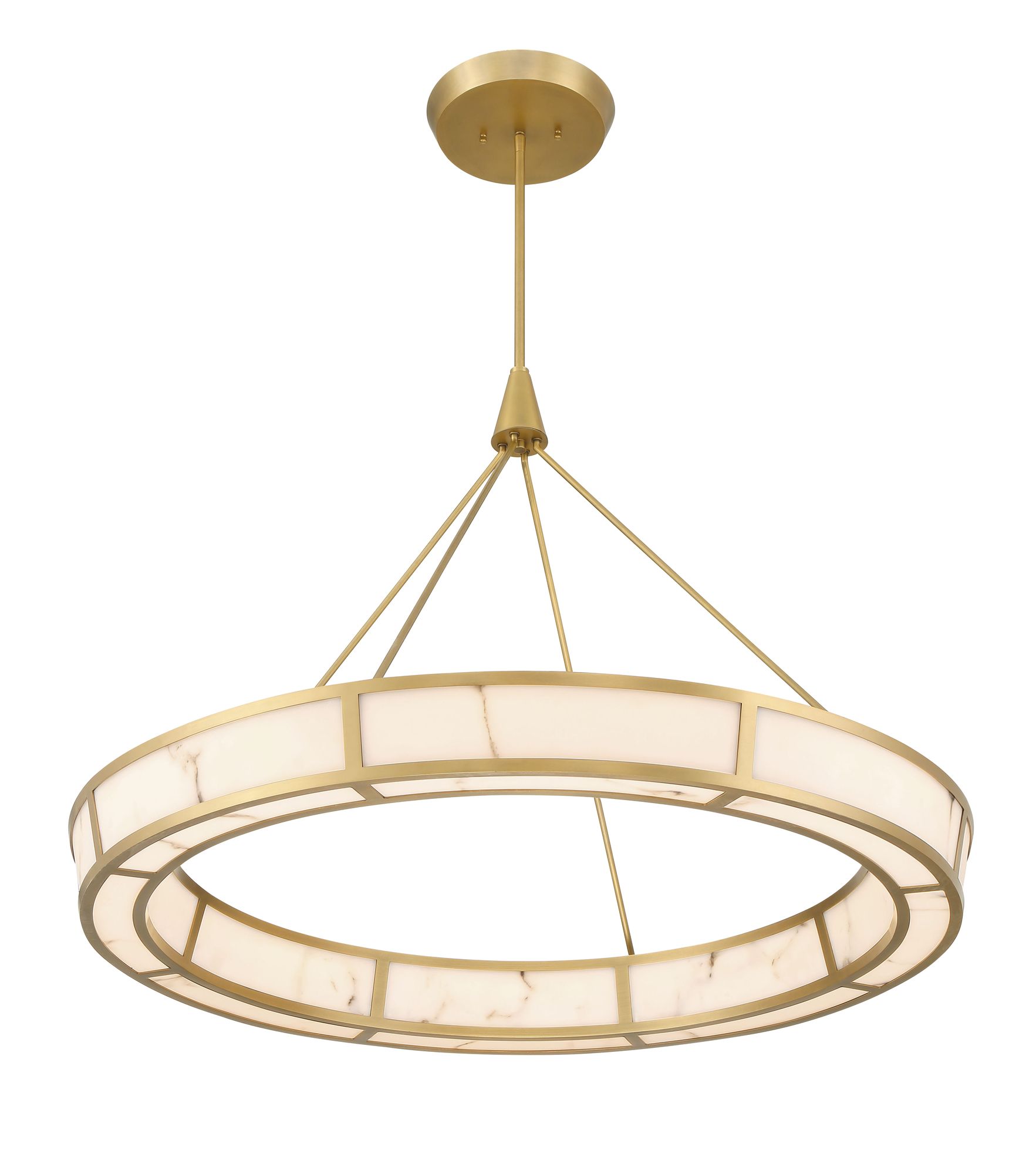 Minka-Lavery Velaris LED 36.25-in Legacy Brass Indoor Pendant
