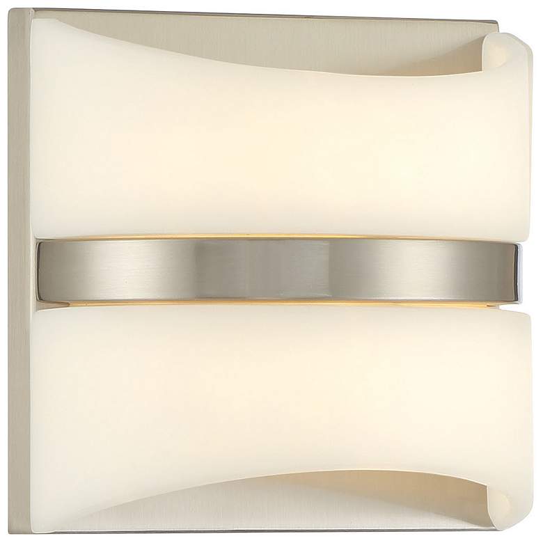 Image 1 Minka Lavery Velaux 1-Light LED Brushed Nickel Wall Sconce
