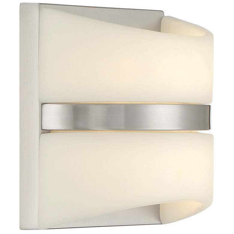 Image 5 Minka Lavery Velaux 1-Light LED Brushed Nickel Wall Sconce more views