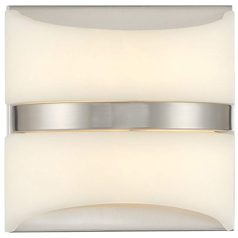 Image 6 Minka Lavery Velaux 1-Light LED Brushed Nickel Wall Sconce more views